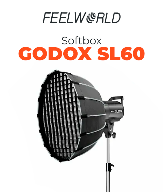 A iluminação perfeita do Softbox Godox SL60 transformará a atmosfera dos seus vídeos. Ele oferece uma luz suave e equilibrada, essencial para destacar você e seu conteúdo, criando um ambiente visualmente atraente.